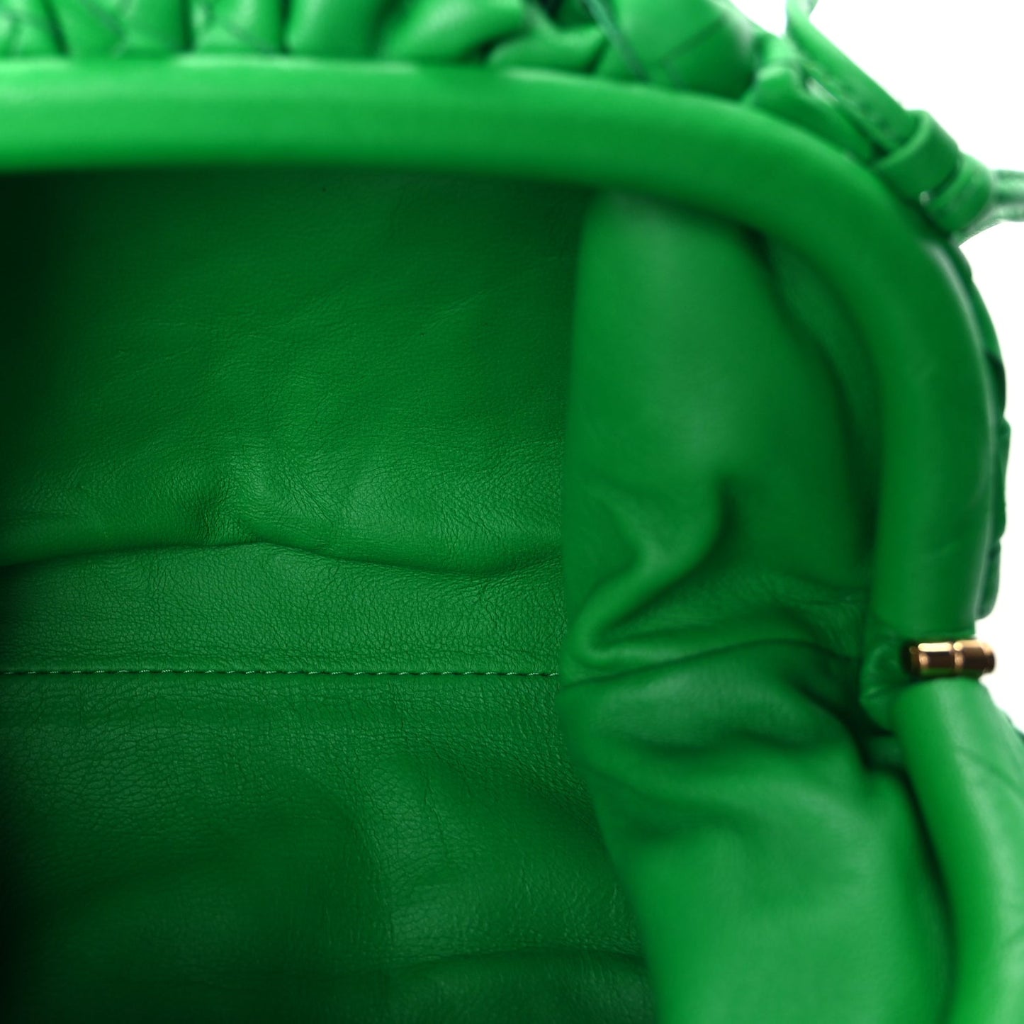 Bottega Veneta Nappa Intrecciato The Mini Pouch Clutch  Parakeet