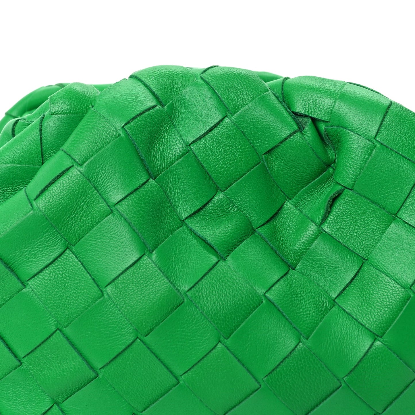 Bottega Veneta Nappa Intrecciato The Mini Pouch Clutch  Parakeet
