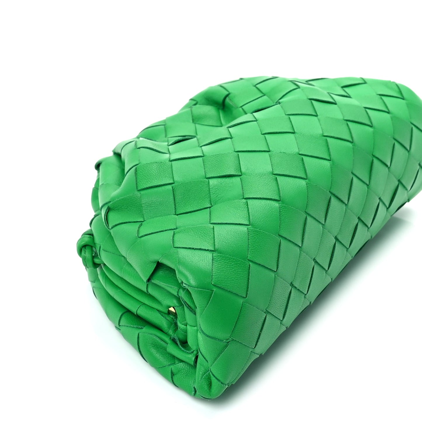 Bottega Veneta Nappa Intrecciato The Mini Pouch Clutch  Parakeet