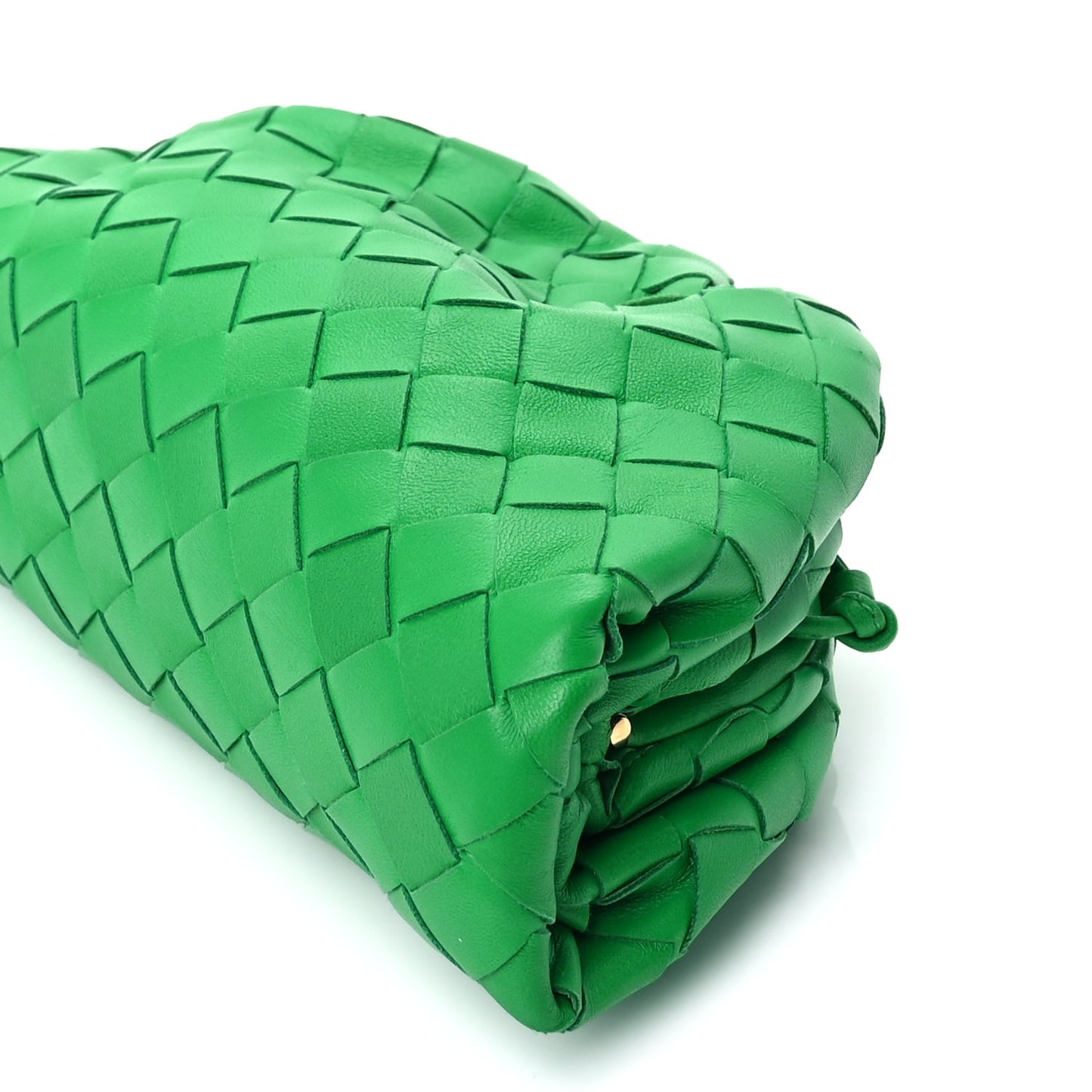Bottega Veneta Nappa Intrecciato The Mini Pouch Clutch  Parakeet