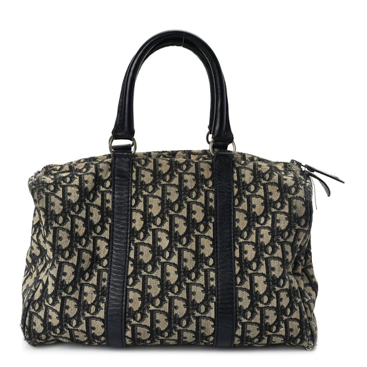 Christian Dior Monogram Boston Black