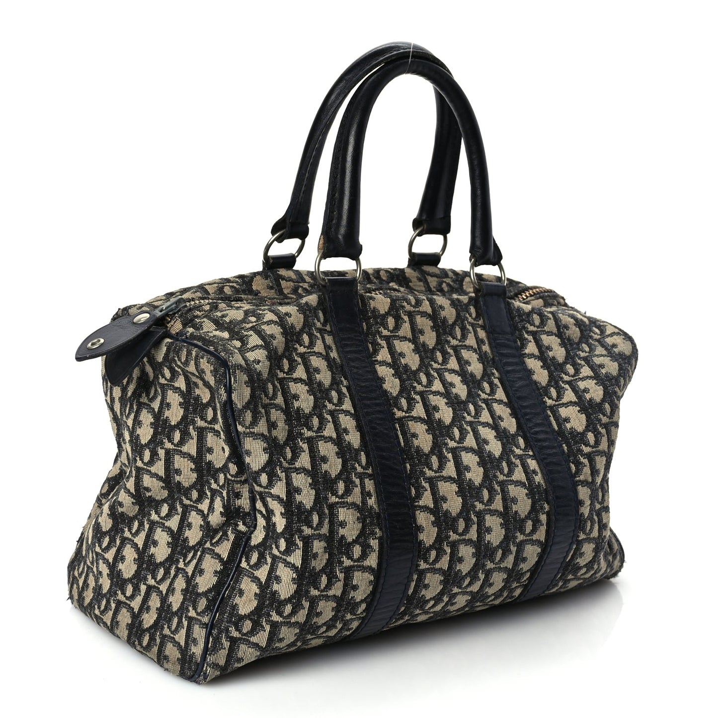 Christian Dior Monogram Boston Black