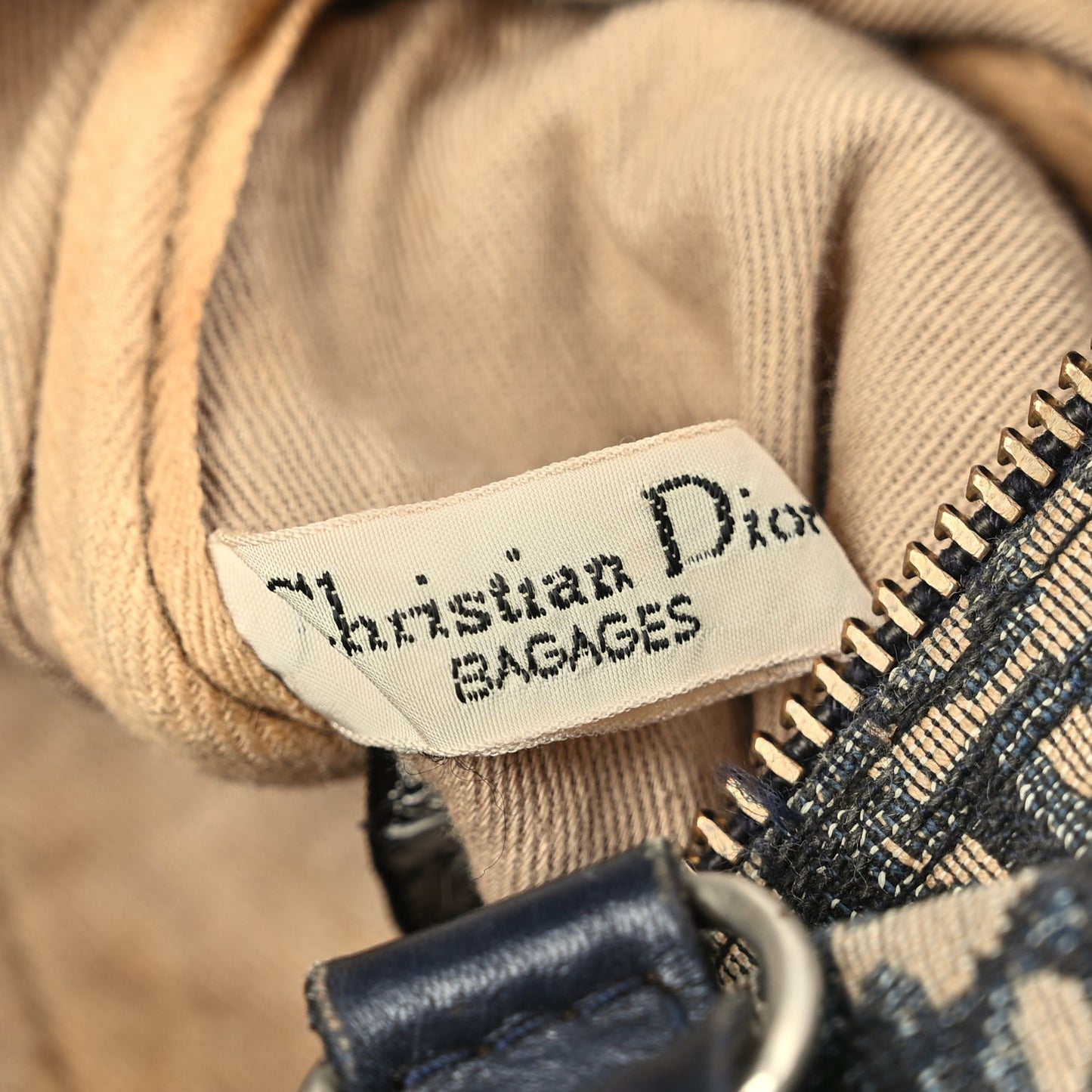 Christian Dior Monogram Boston Black