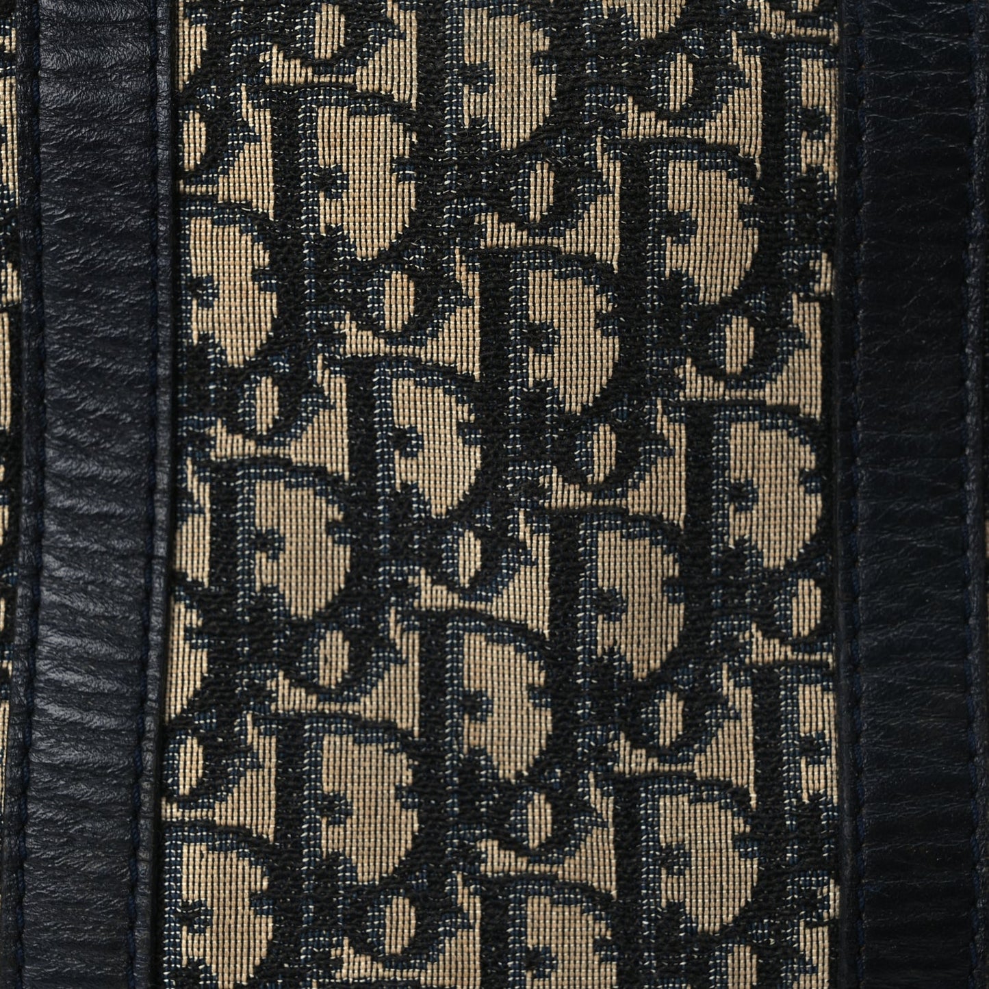 Christian Dior Monogram Boston Black