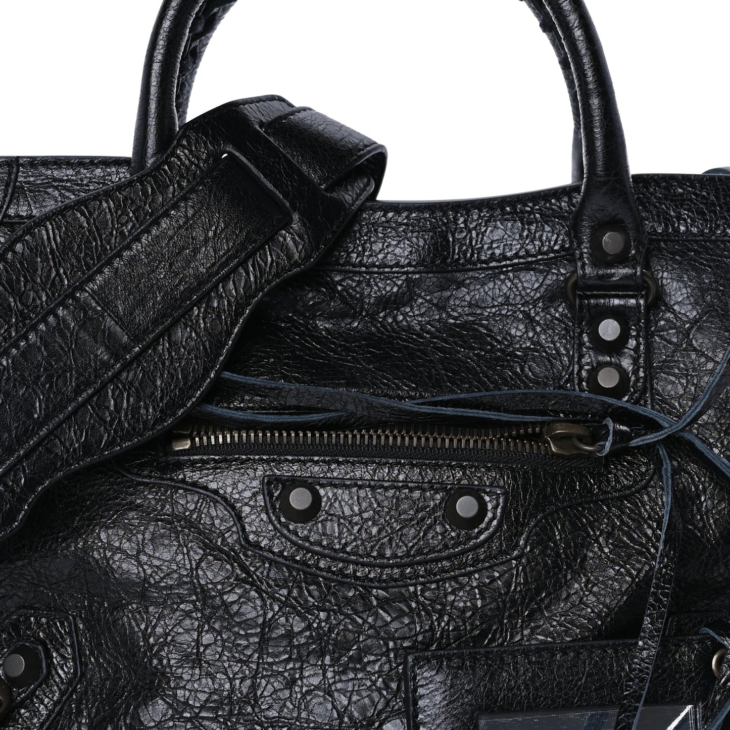 Balenciaga Agneau Arena Classic Hardware Small Le City Black