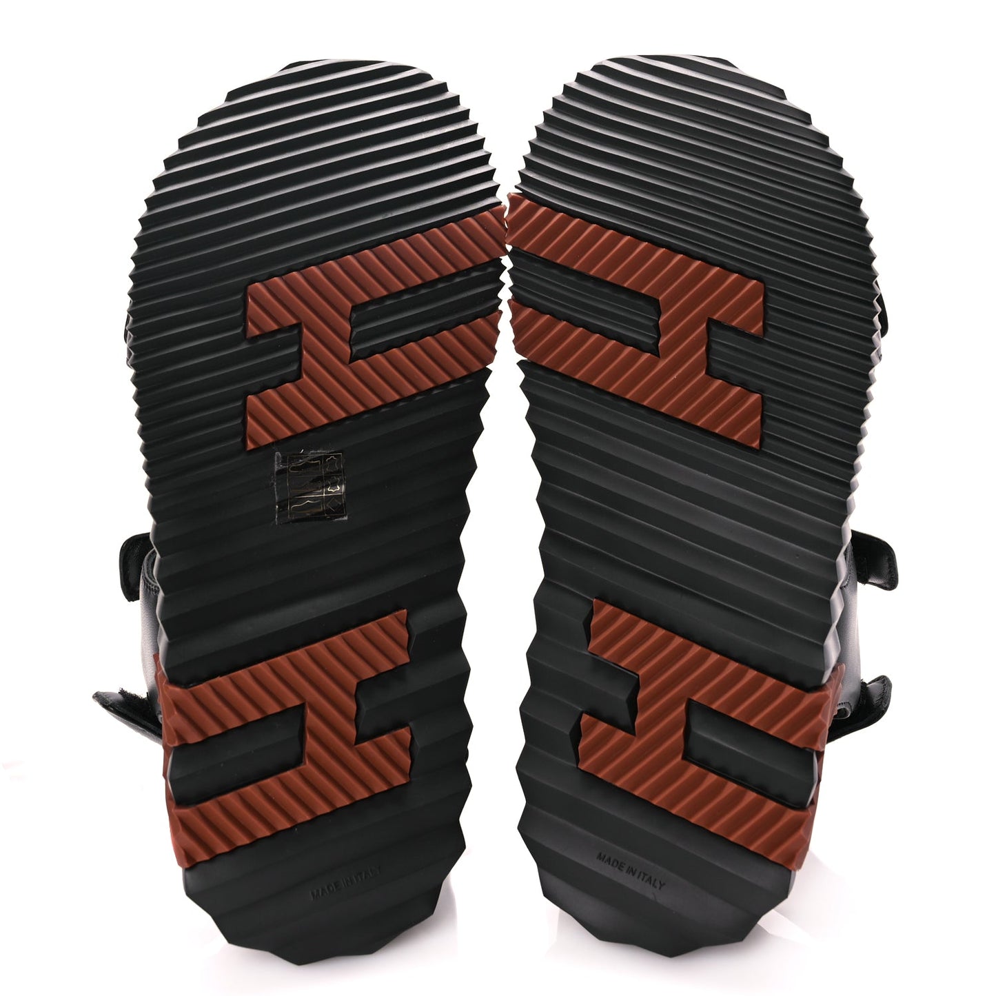 Hermes Nappa Junior Sandals 39 Black