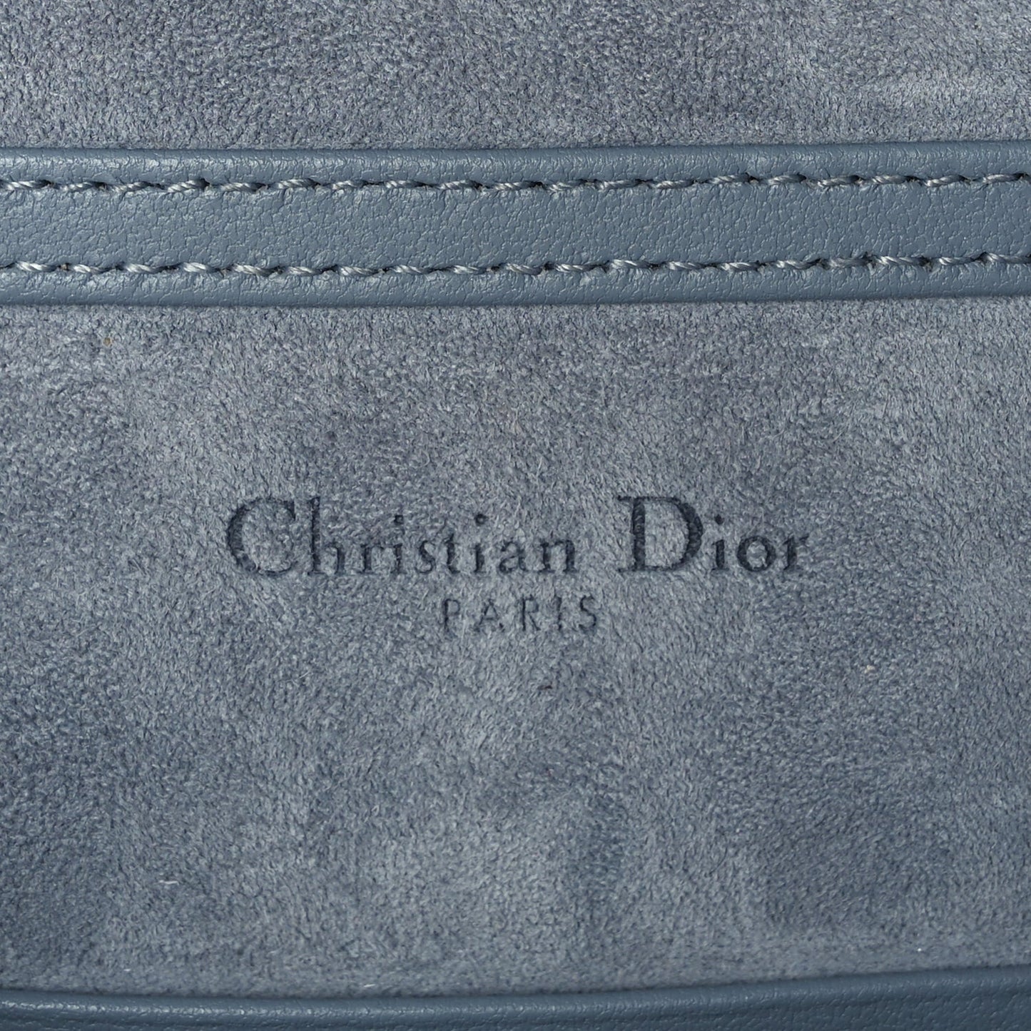 Christian Dior Lambskin Grommet Vertical Diorama Sky Blue