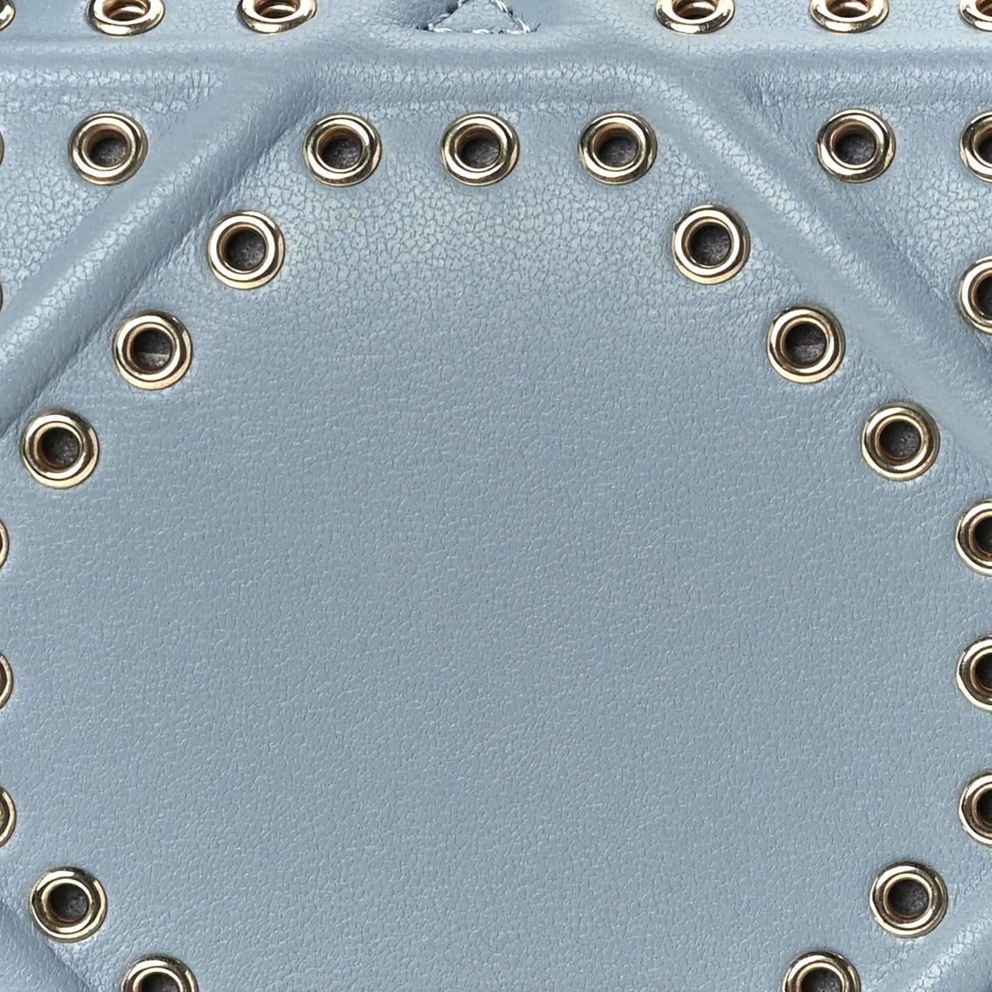 Christian Dior Lambskin Grommet Vertical Diorama Sky Blue