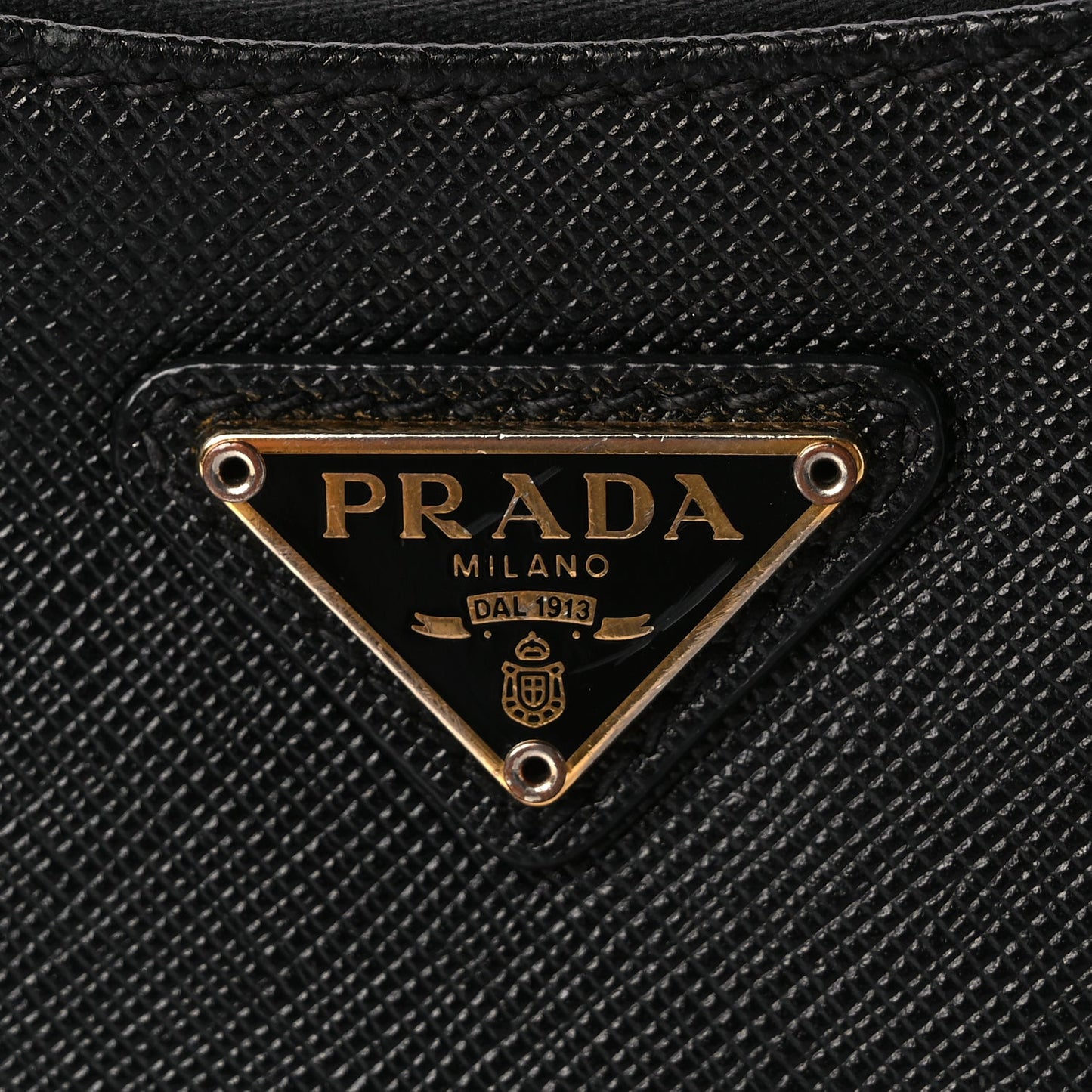 Prada Saffiano Lux Re-Edition 2005 Shoulder Bag Black