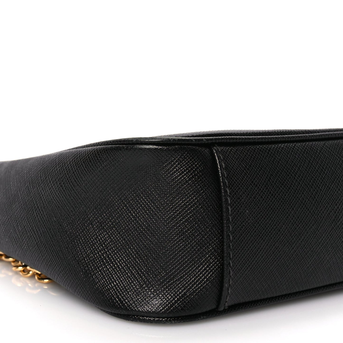 Prada Saffiano Lux Re-Edition 2005 Shoulder Bag Black