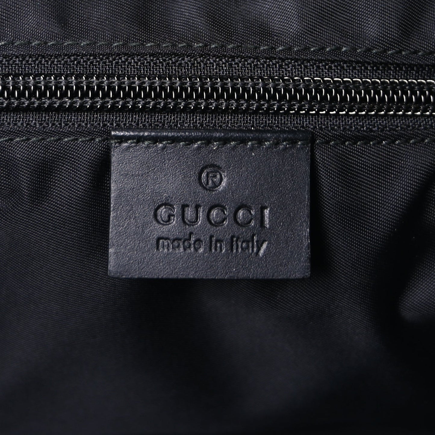 Gucci GG Supreme Monogram Web Medium Zippered Tote  Beige Black