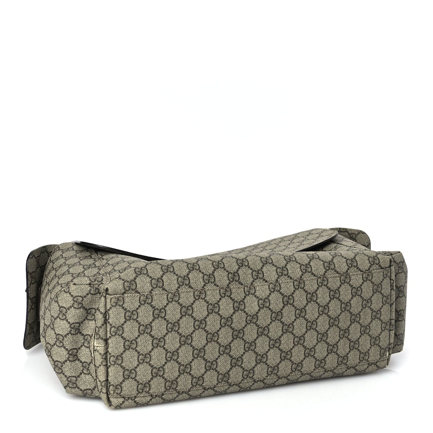Gucci GG Plus Monogram Messenger Diaper Bag Dark Brown