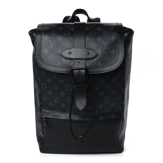Louis Vuitton Monogram Eclipse Saumur Backpack