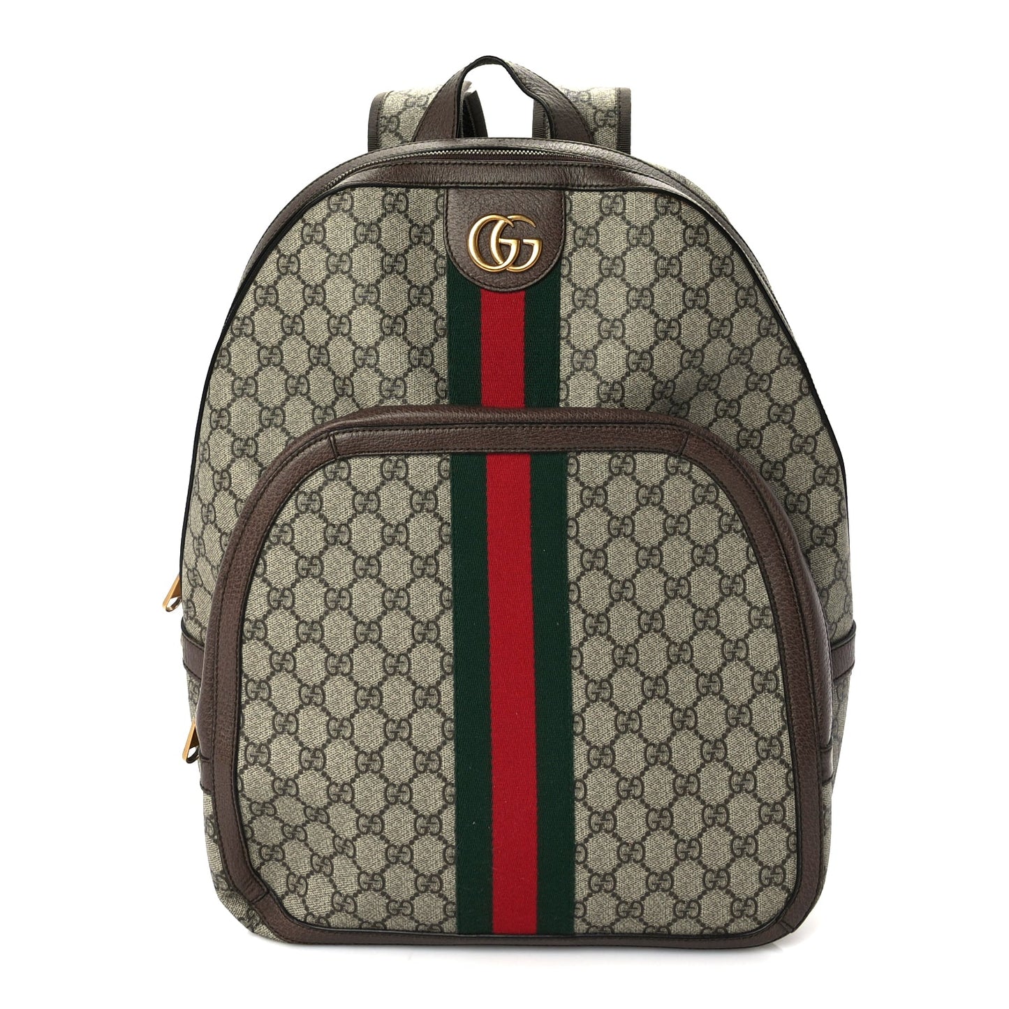 Gucci GG Supreme Monogram Medium Ophidia Day Backpack Brown