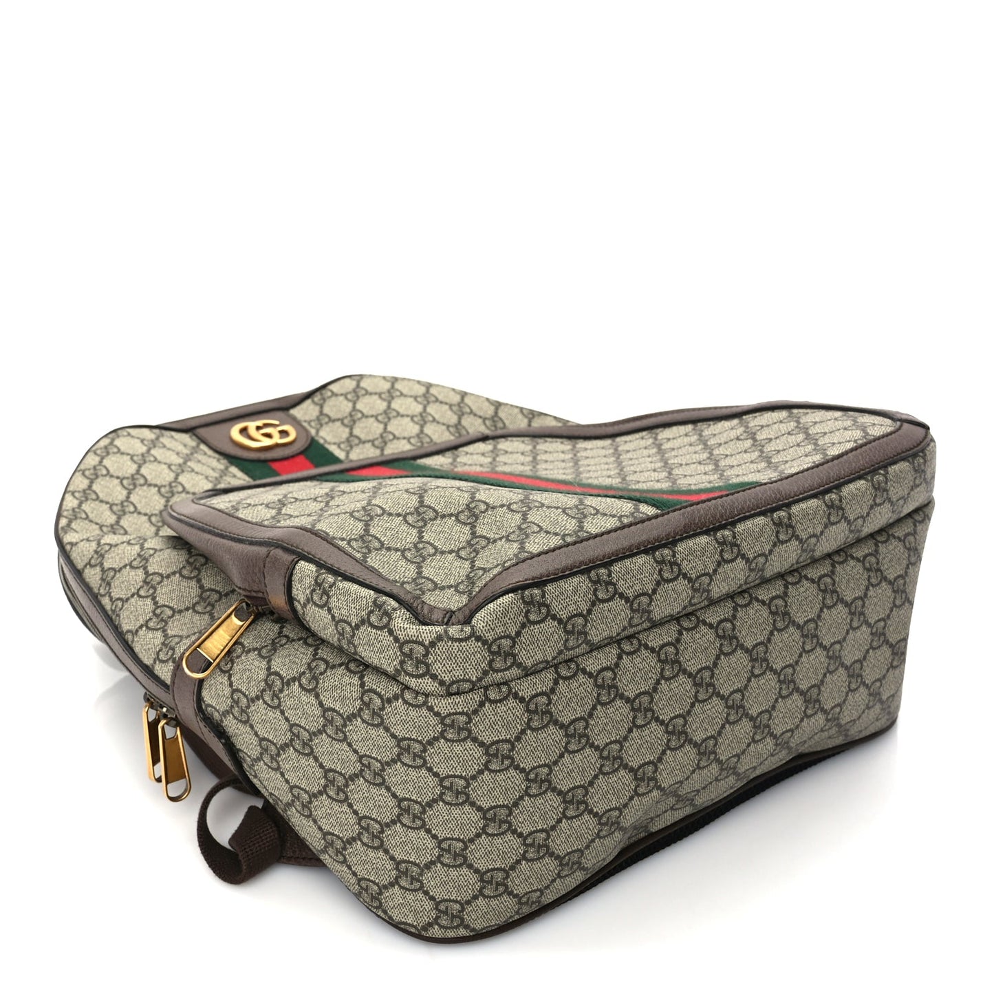 Gucci GG Supreme Monogram Medium Ophidia Day Backpack Brown