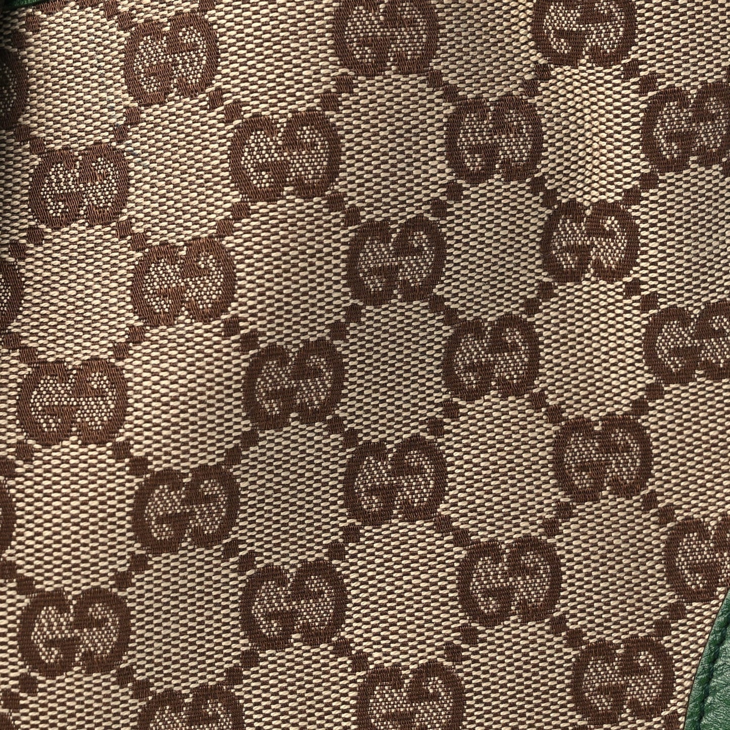 Gucci Monogram Web Junco Small Hobo Green
