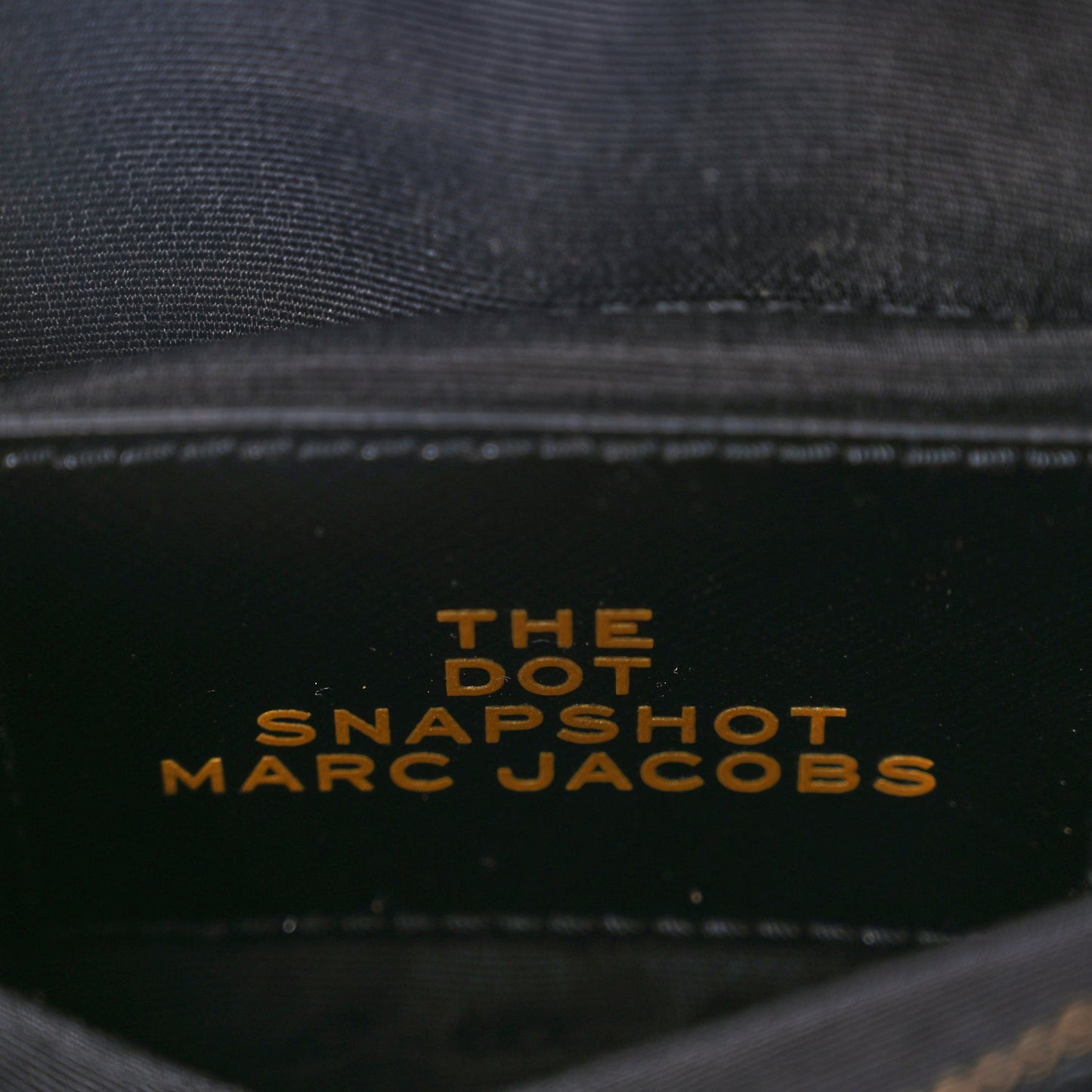 Marc Jacobs Saffiano The Dot Snapshot Camera Bag Black White
