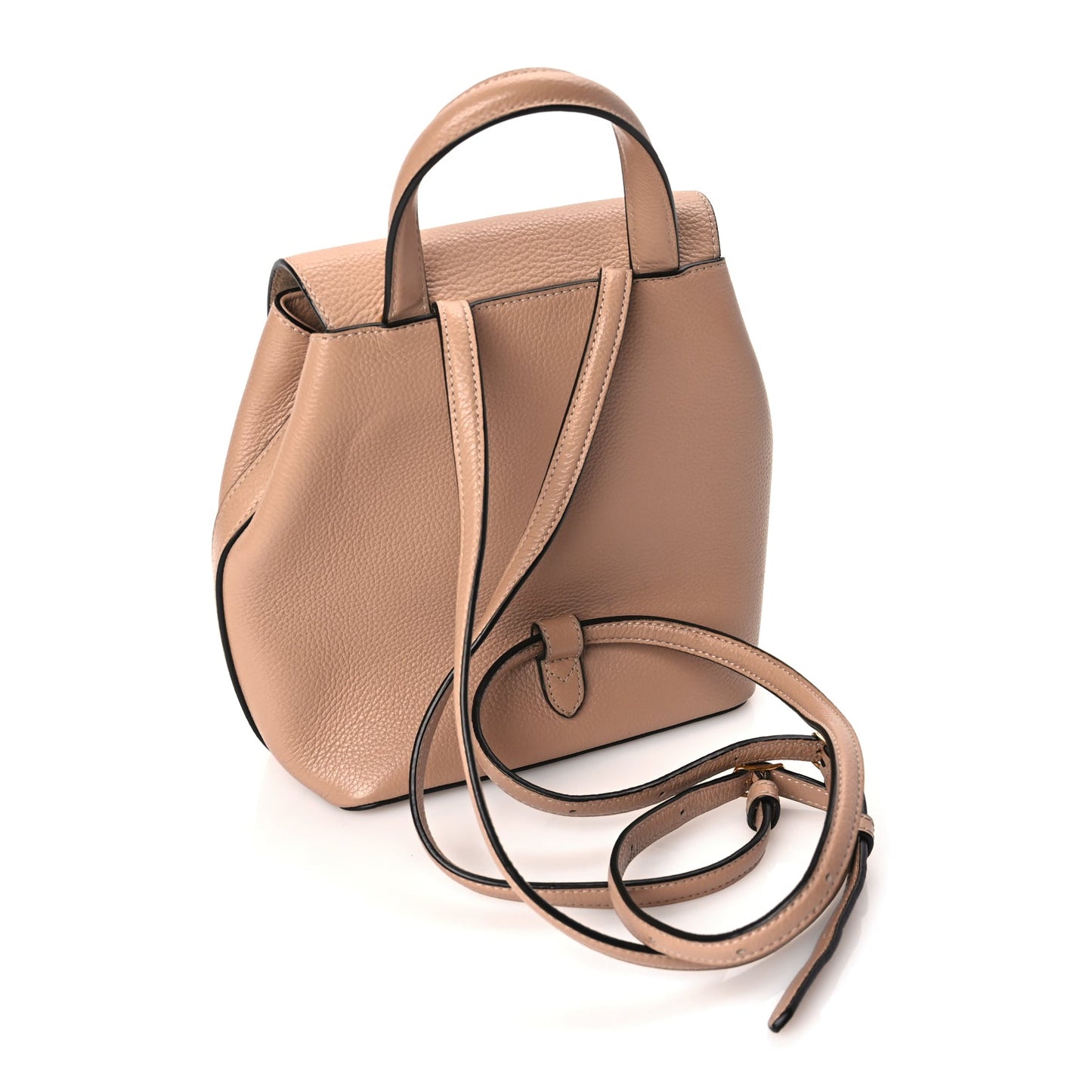 Mulberry Classic Grain Calfskin Mini Bayswater Backpack Blush