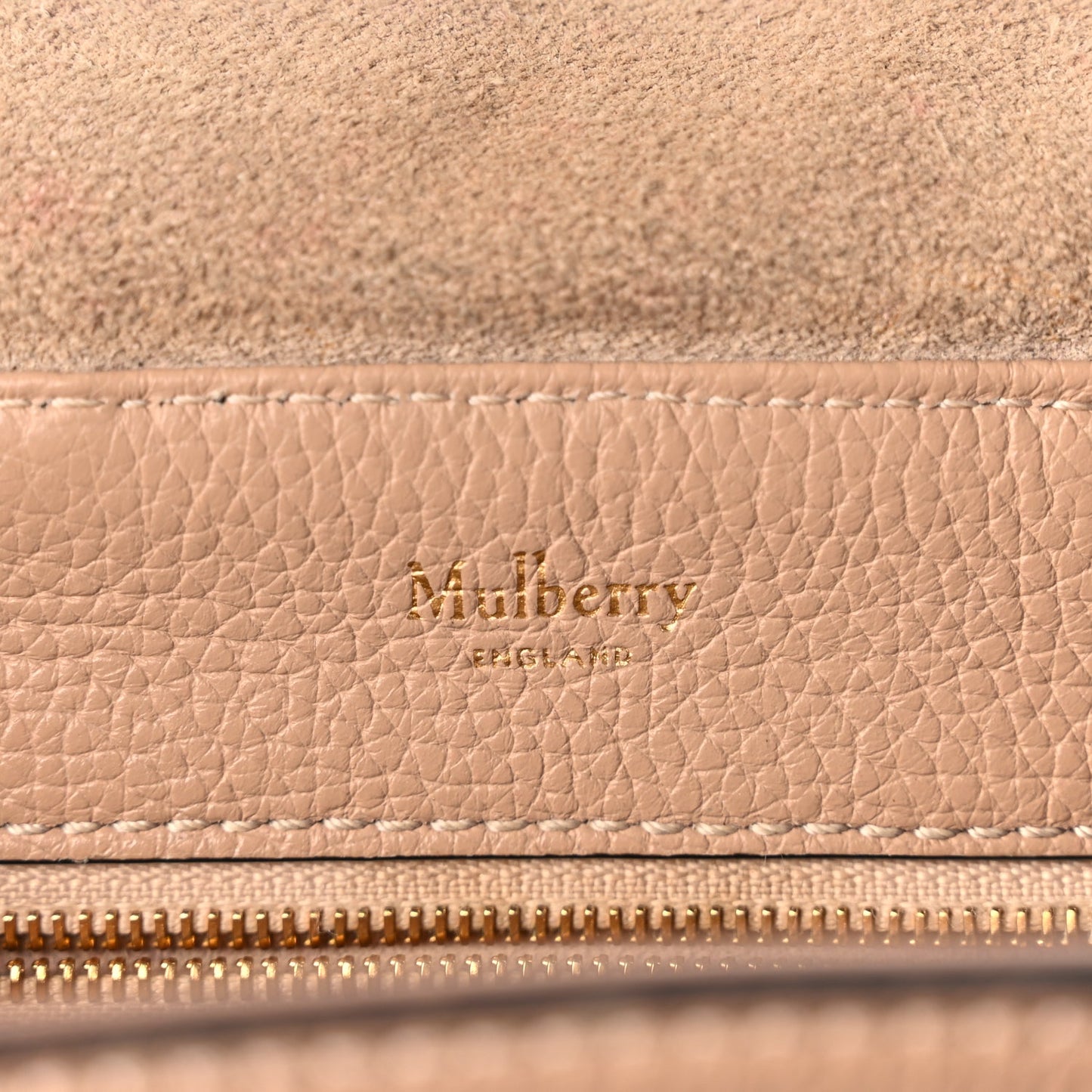 Mulberry Classic Grain Calfskin Mini Bayswater Backpack Blush