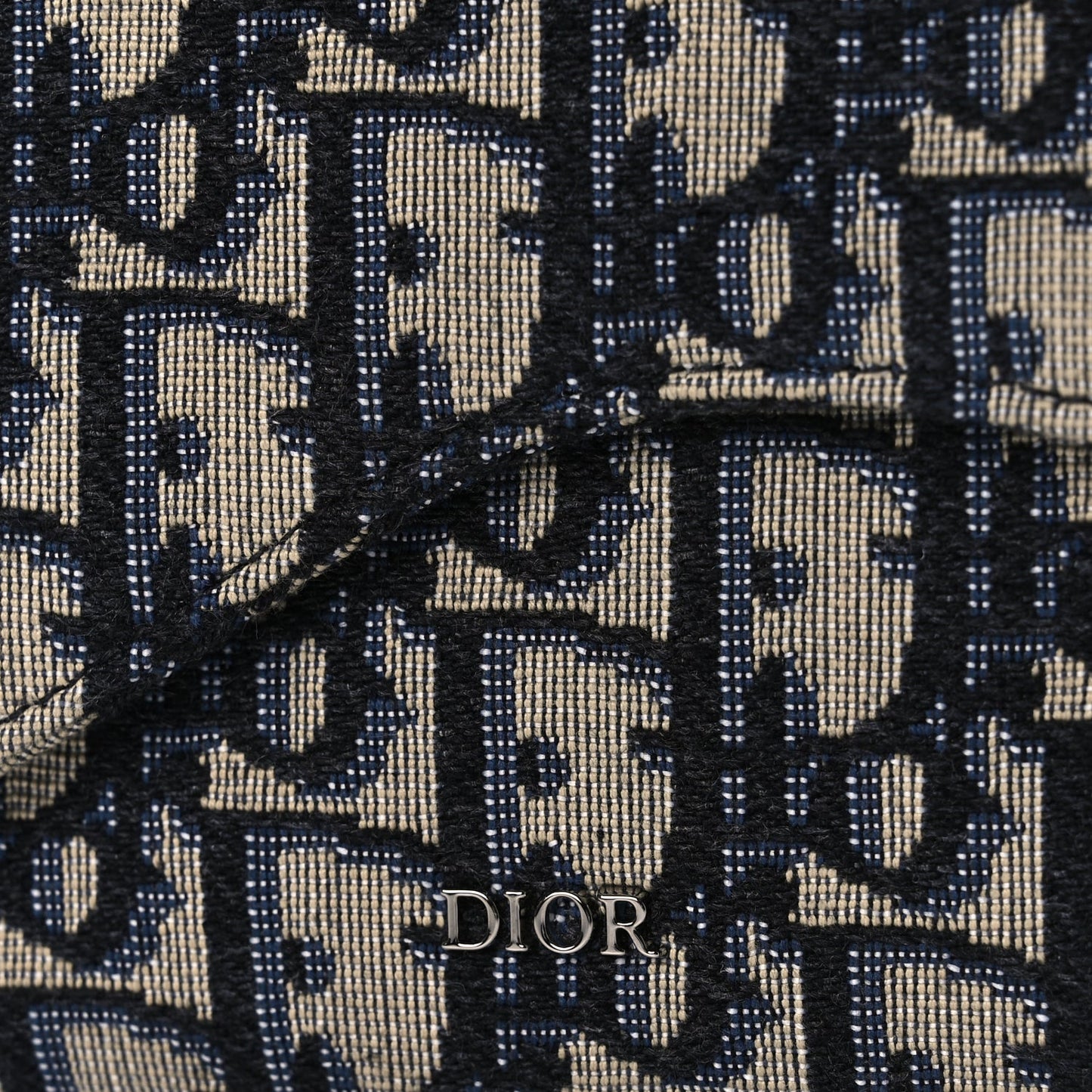 Christian Dior Oblique Arm Pouch Blue