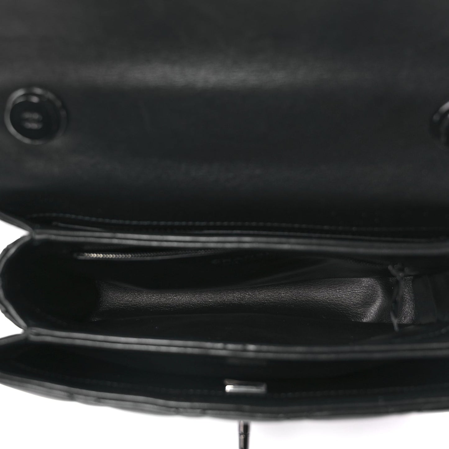 Chanel Lambskin Quilted Small Trendy CC Dual Handle Flap Bag So Black