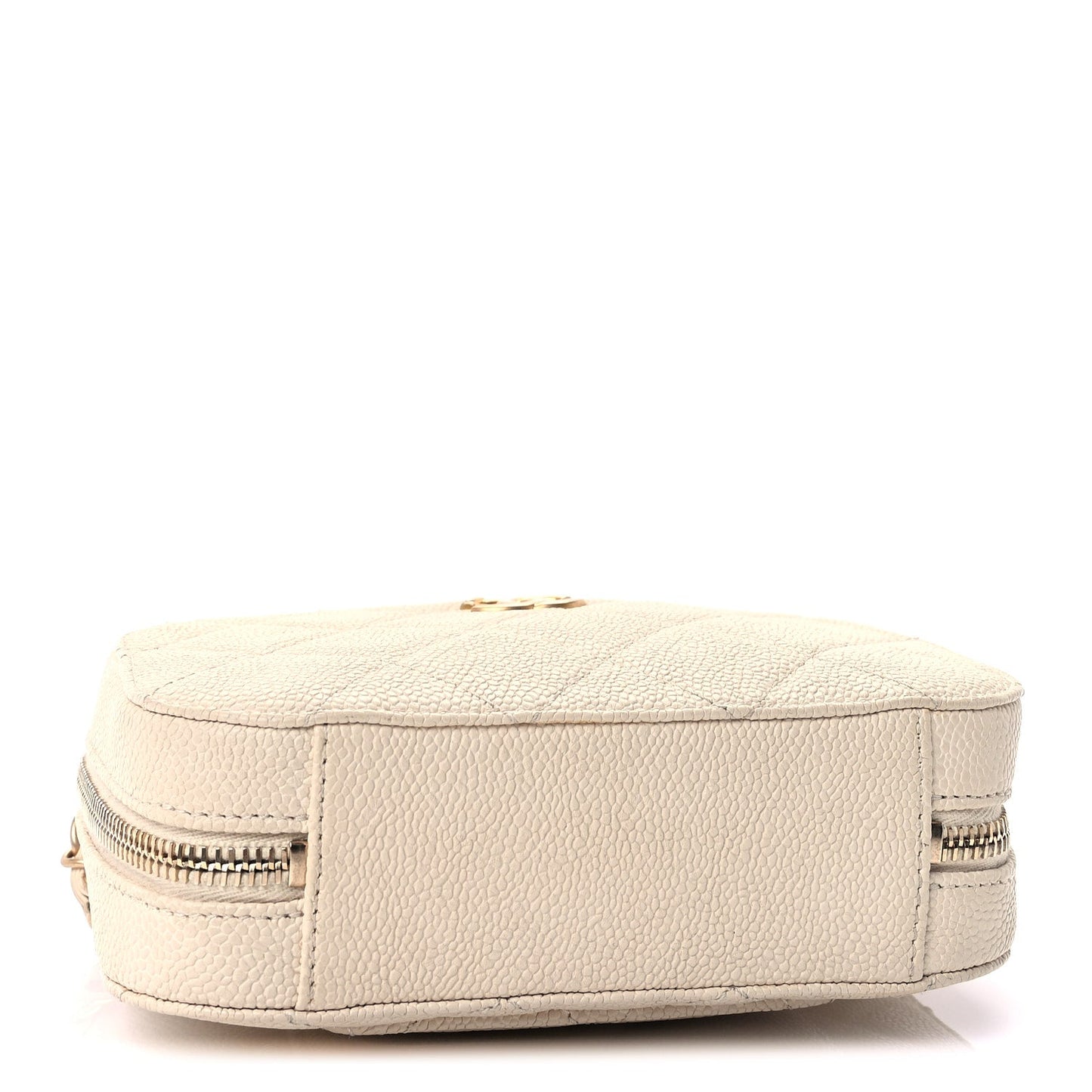 Chanel Caviar Quilted Flap Waist Bag  White