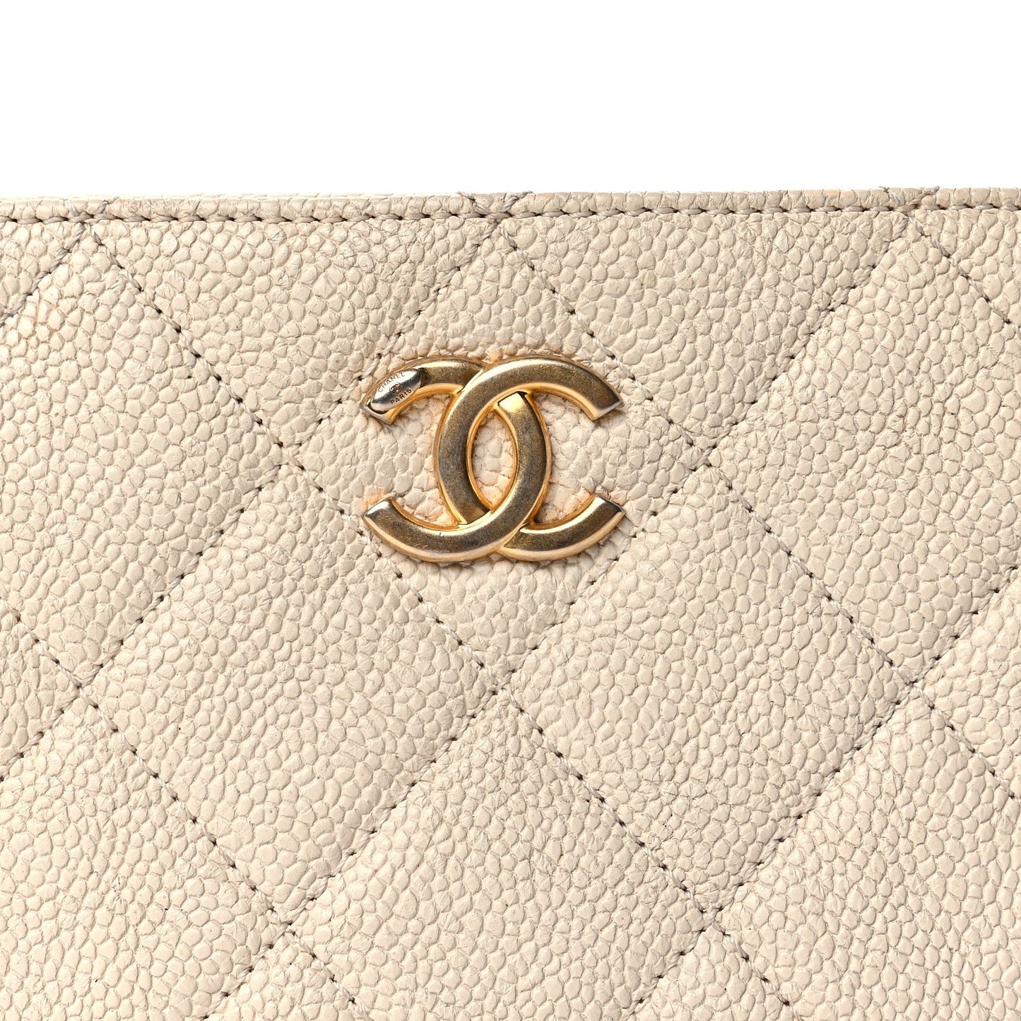 Chanel Caviar Quilted Flap Waist Bag  White