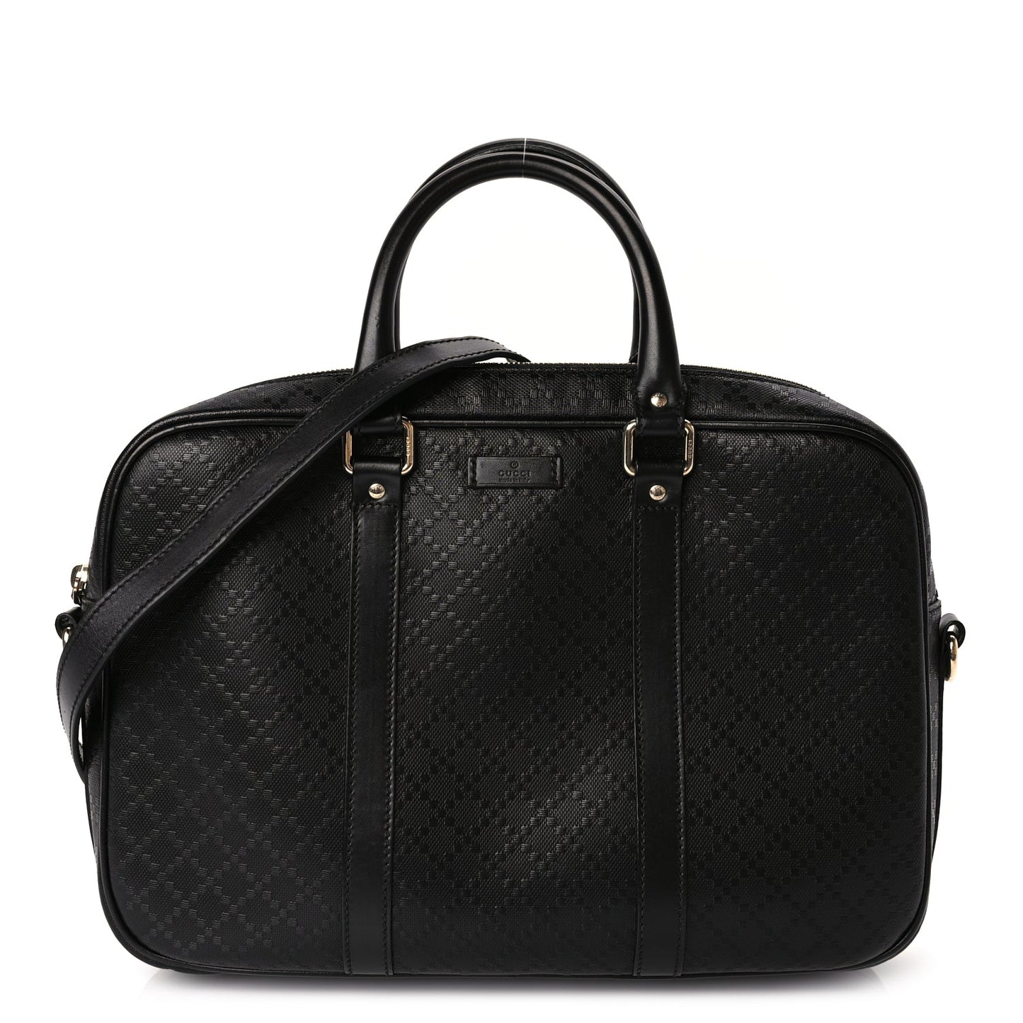 Gucci Diamante Signature Briefcase Black