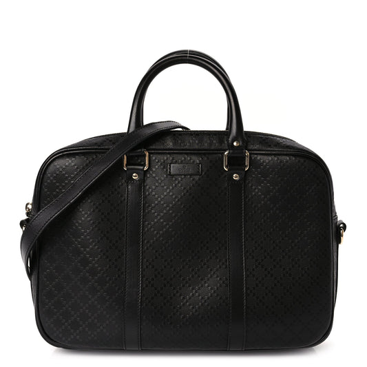 Gucci Diamante Signature Briefcase Black