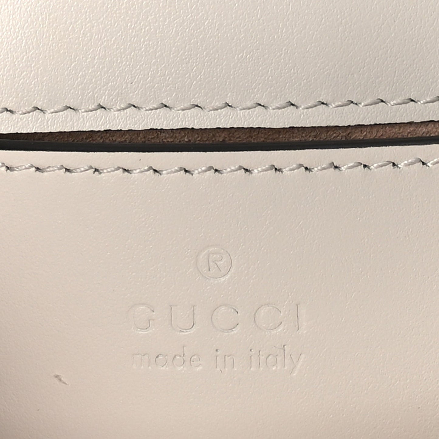 Gucci Calfskin Matelasse Mini GG Marmont Top Handle Shoulder Bag  White