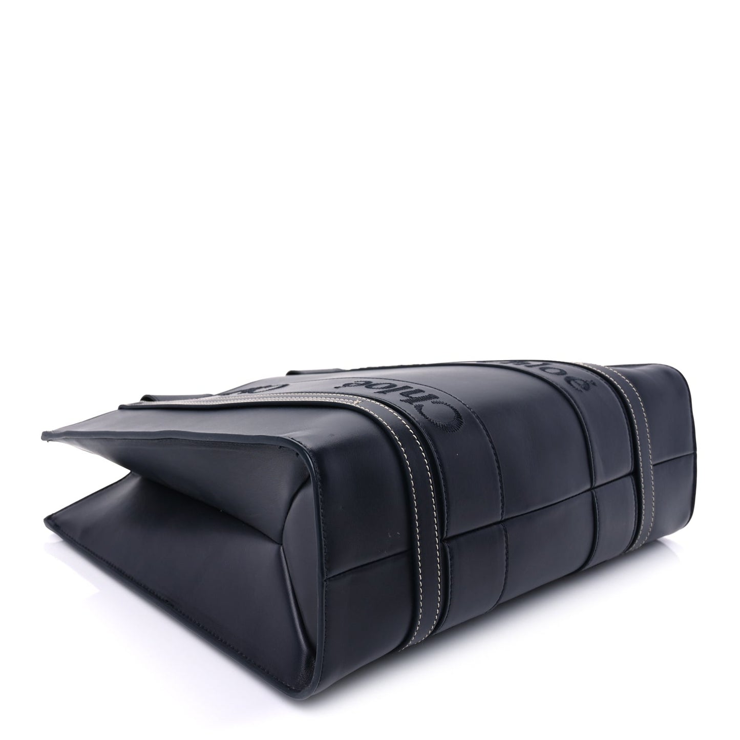 Chloe Calfskin Medium Woody Tote  Obscure Navy