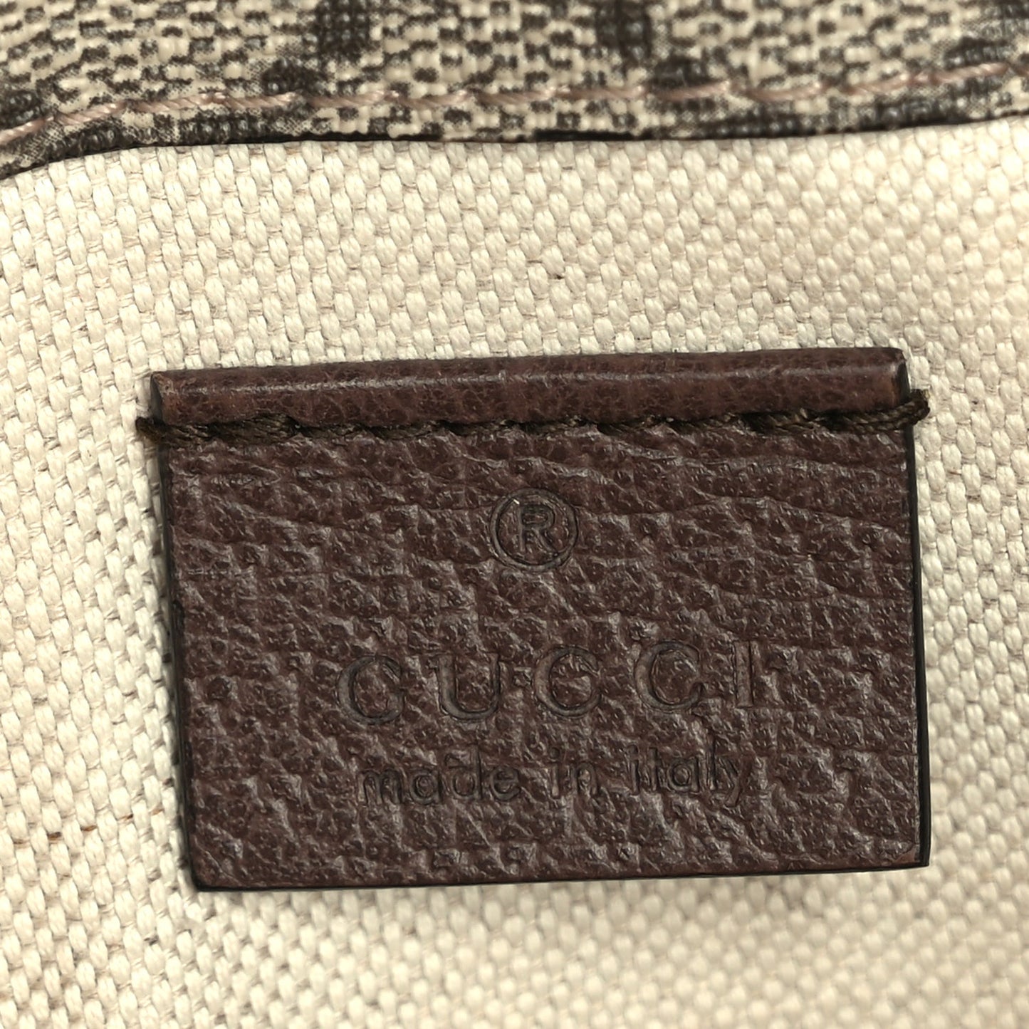 Gucci GG Supreme Monogram Neo Vintage Web Belt Bag  Brown