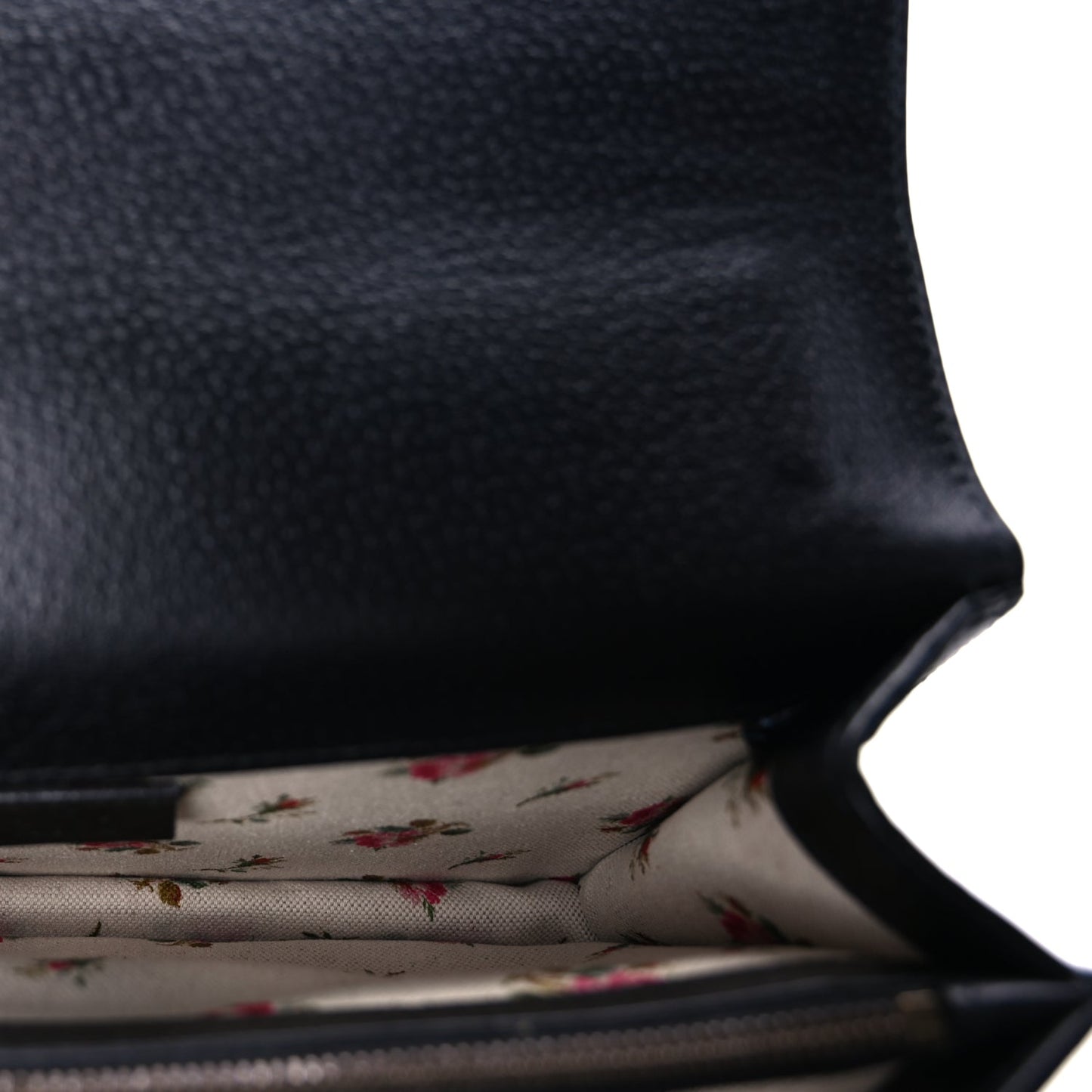 Gucci Calfskin Web Small Dionysus Shoulder Bag  Black