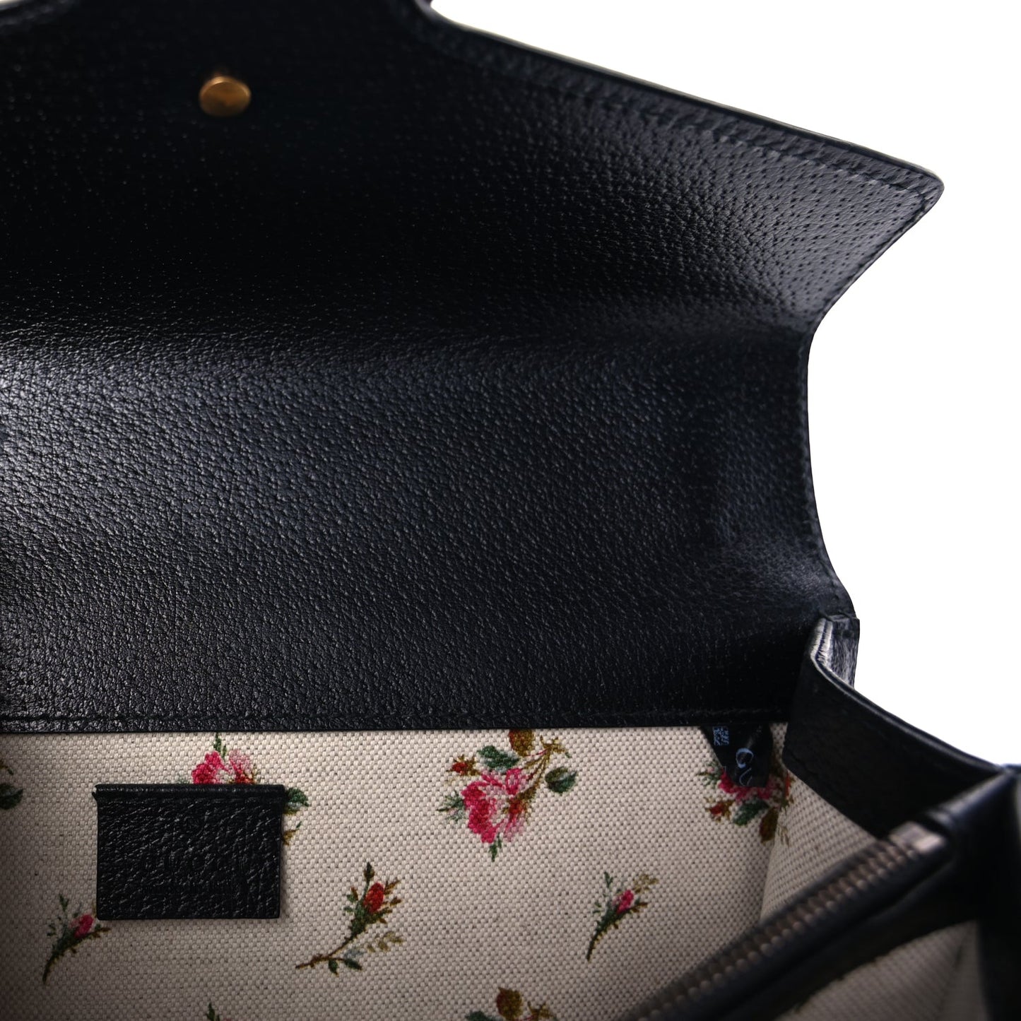 Gucci Calfskin Web Small Dionysus Shoulder Bag  Black