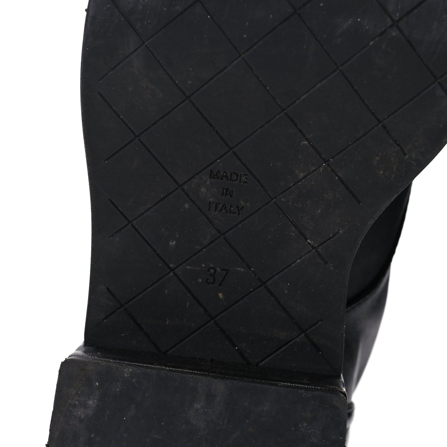 Chanel Lambskin Quilted Lace Up Combat Boots 37 Black