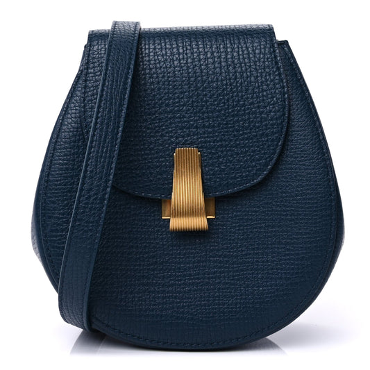 Bottega Veneta Palmellato Calfskin Rounded Belt Bag  Navy