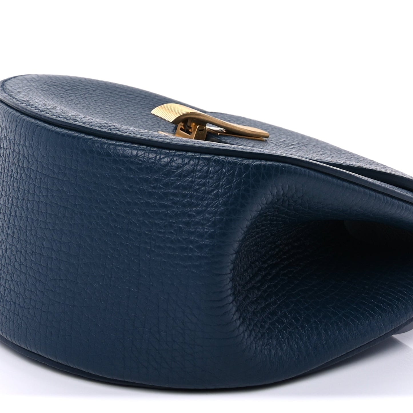 Bottega Veneta Palmellato Calfskin Rounded Belt Bag  Navy