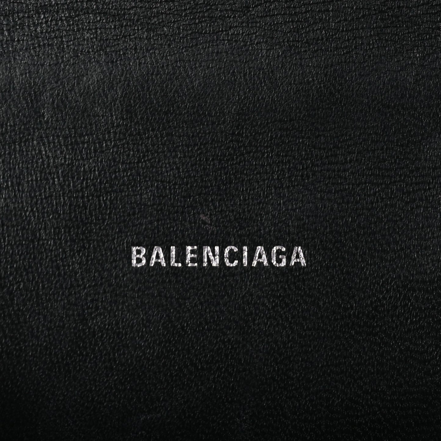 Balenciaga Grained Calfskin Hourglass Top Handle Bag XS Black