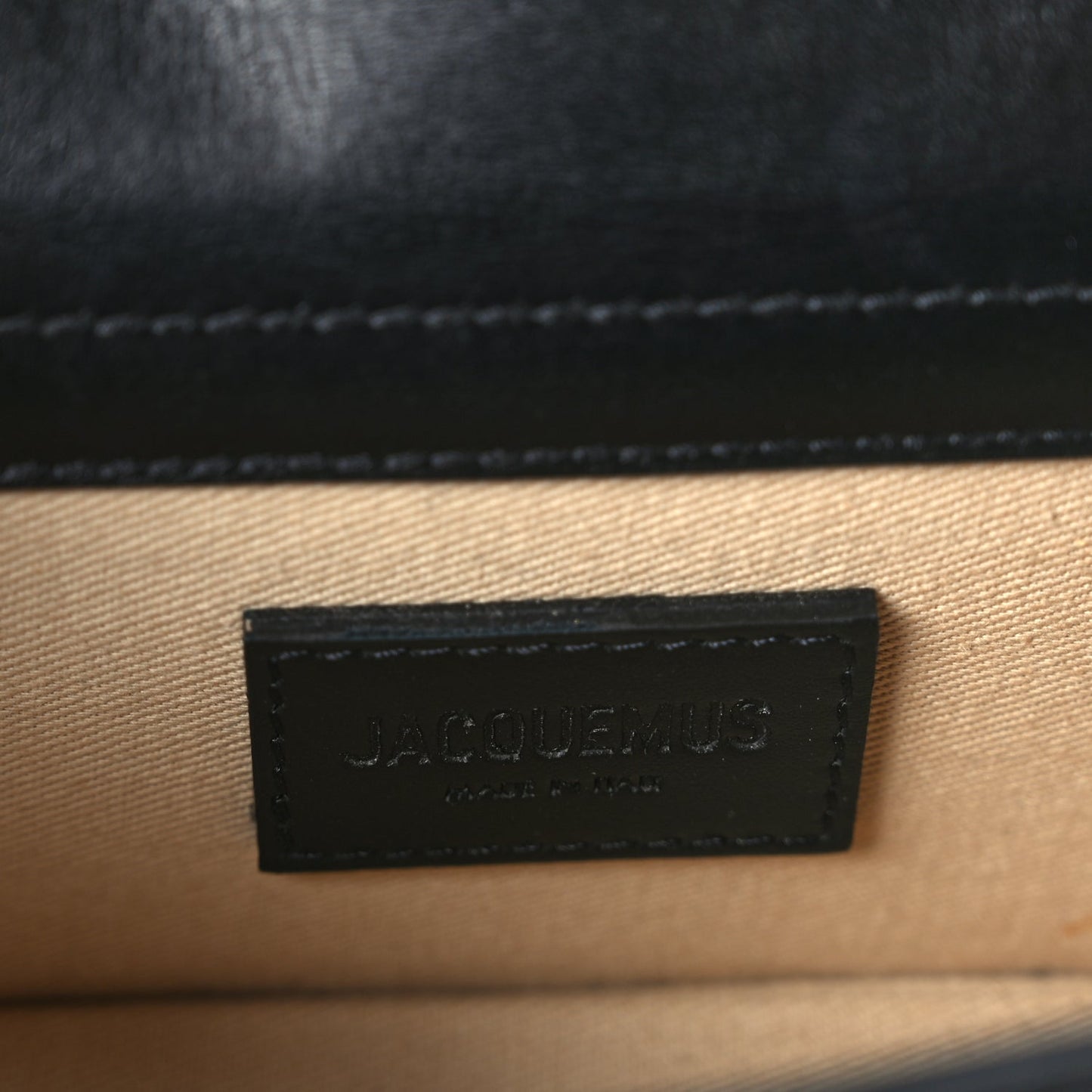 Jacquemus Smooth Calfskin Le Bambino Black