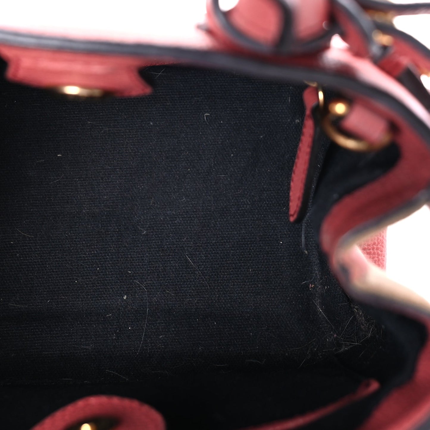 Burberry Grainy Calfskin House Check Small Banner Tote Cinnamon Red
