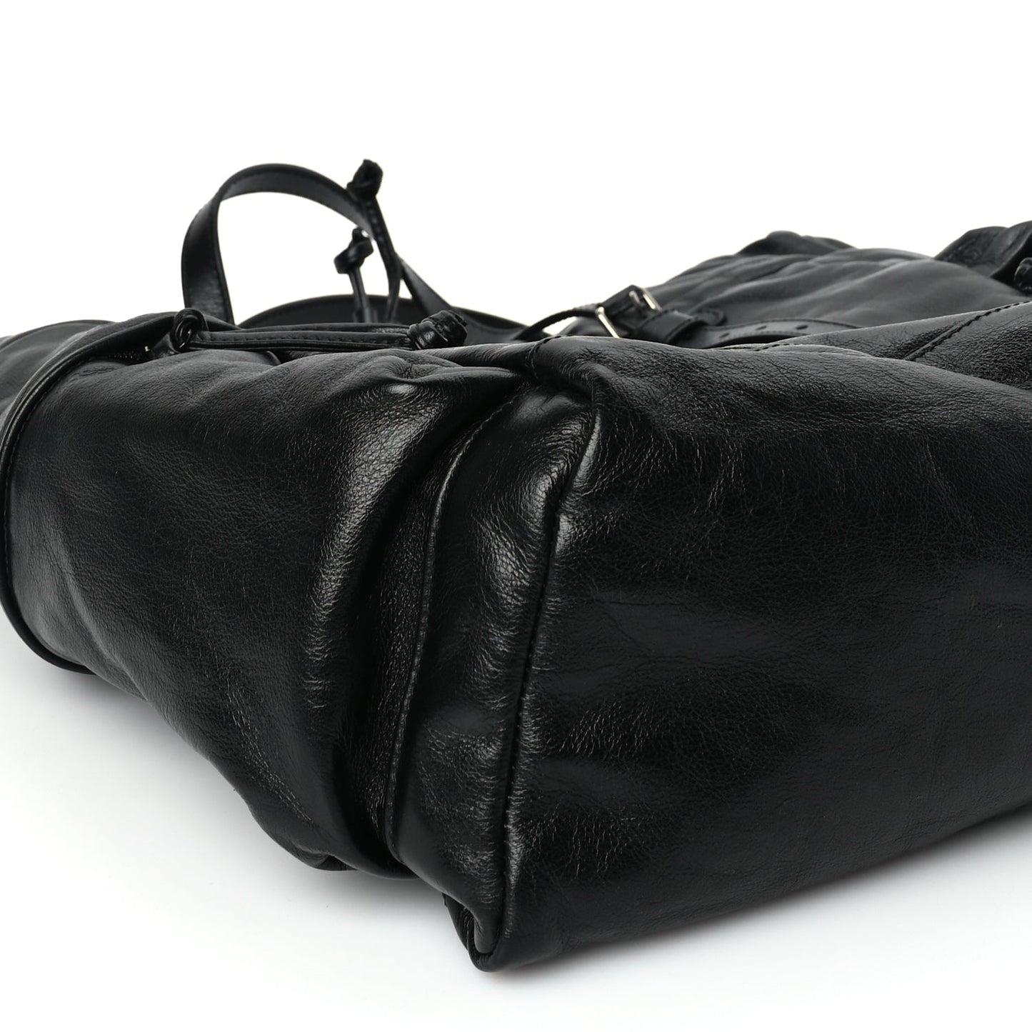 Gucci Piuma Lux Energy Monochrome Double G Drawstring Tote Black