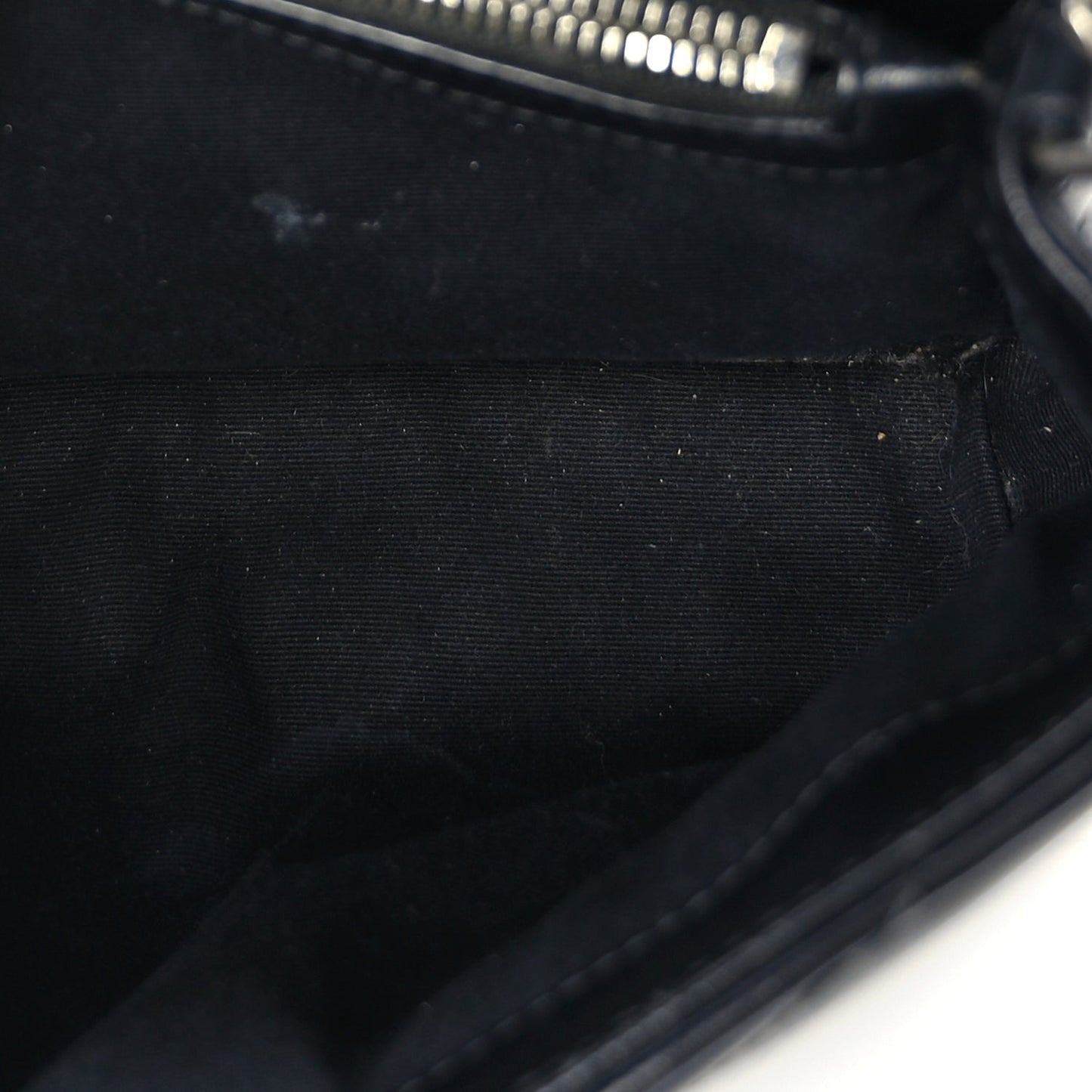 Saint Laurent Calfskin Y Quilted Monogram Small Loulou Chain Satchel Black