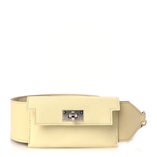 Hermes Swift Epsom Pocket Kelly Shoulder Strap Jaune Milton
