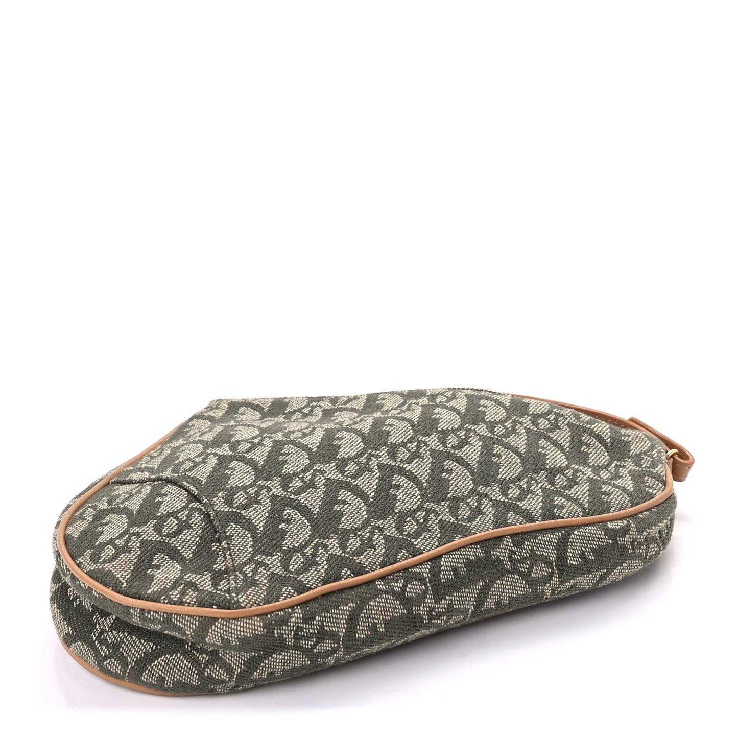 Christian Dior Monogram Mini Saddle Pochette Green