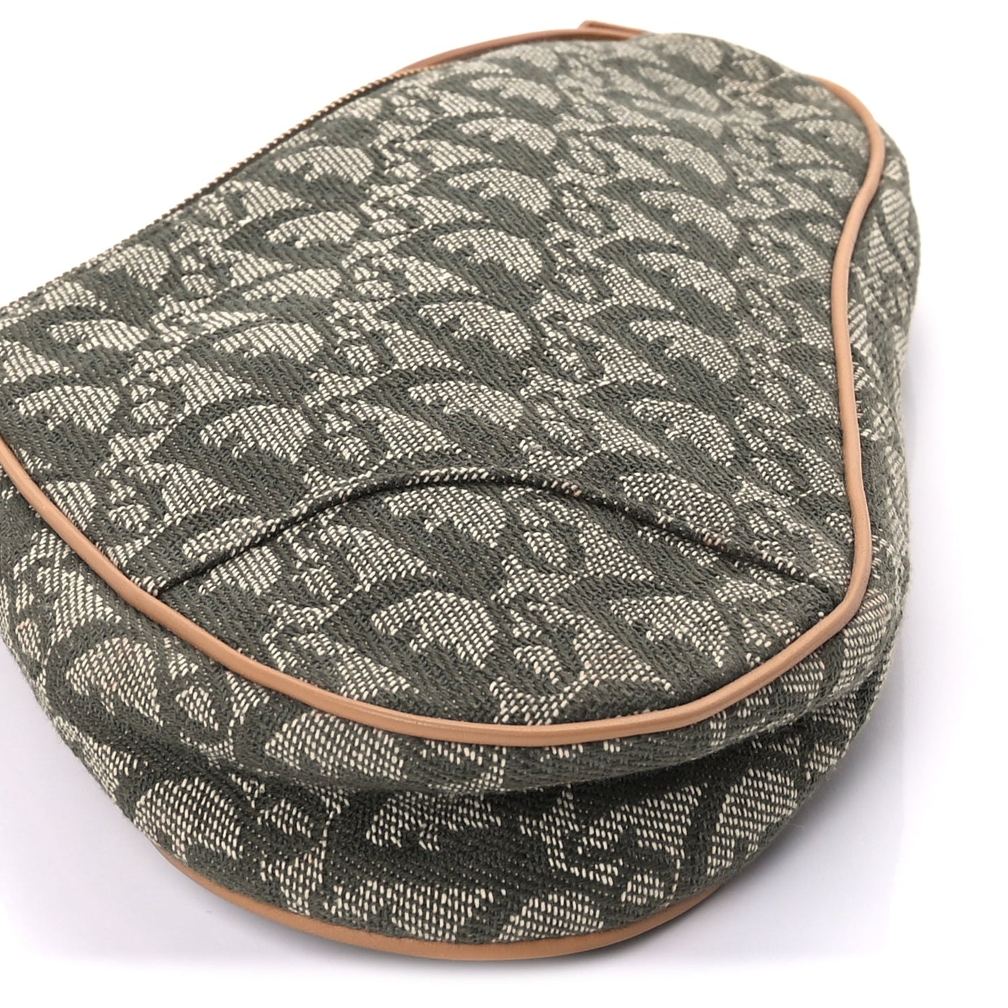 Christian Dior Monogram Mini Saddle Pochette Green