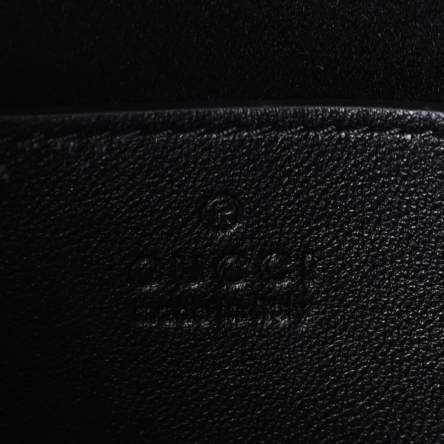 Gucci Calfskin Horsebit Slim Shoulder Bag Black