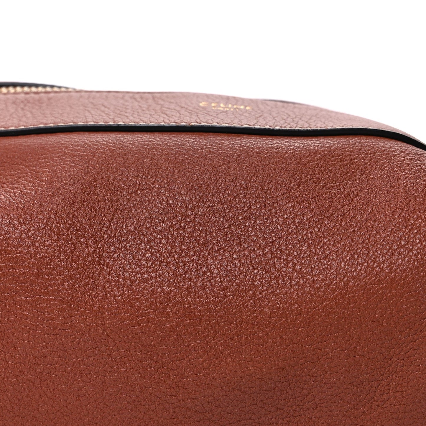 Celine Supple Calfskin Medium Romy Shoulder Bag Tan