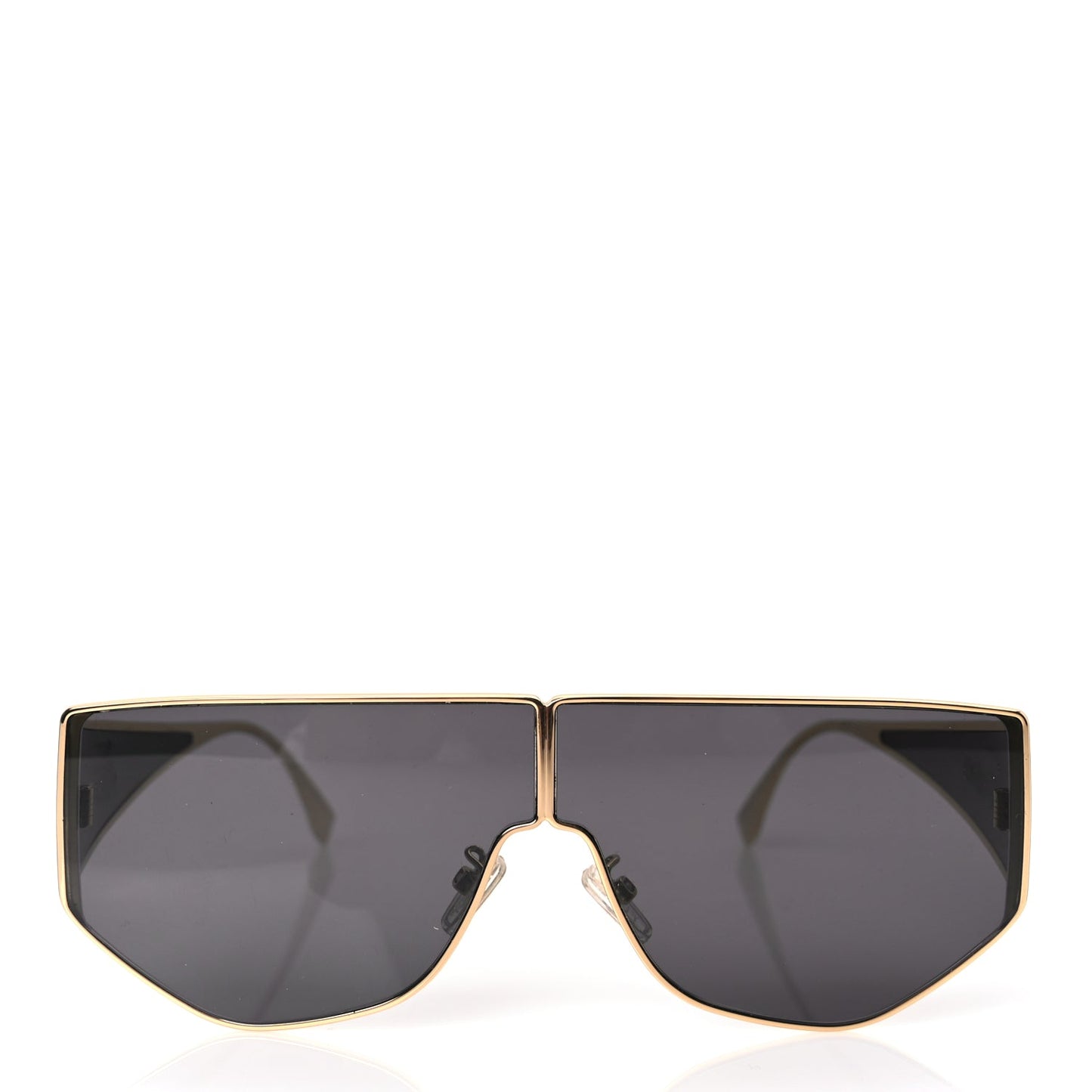 Fendi Metal Disco Geometric Sunglasses FE 40051/U Gold