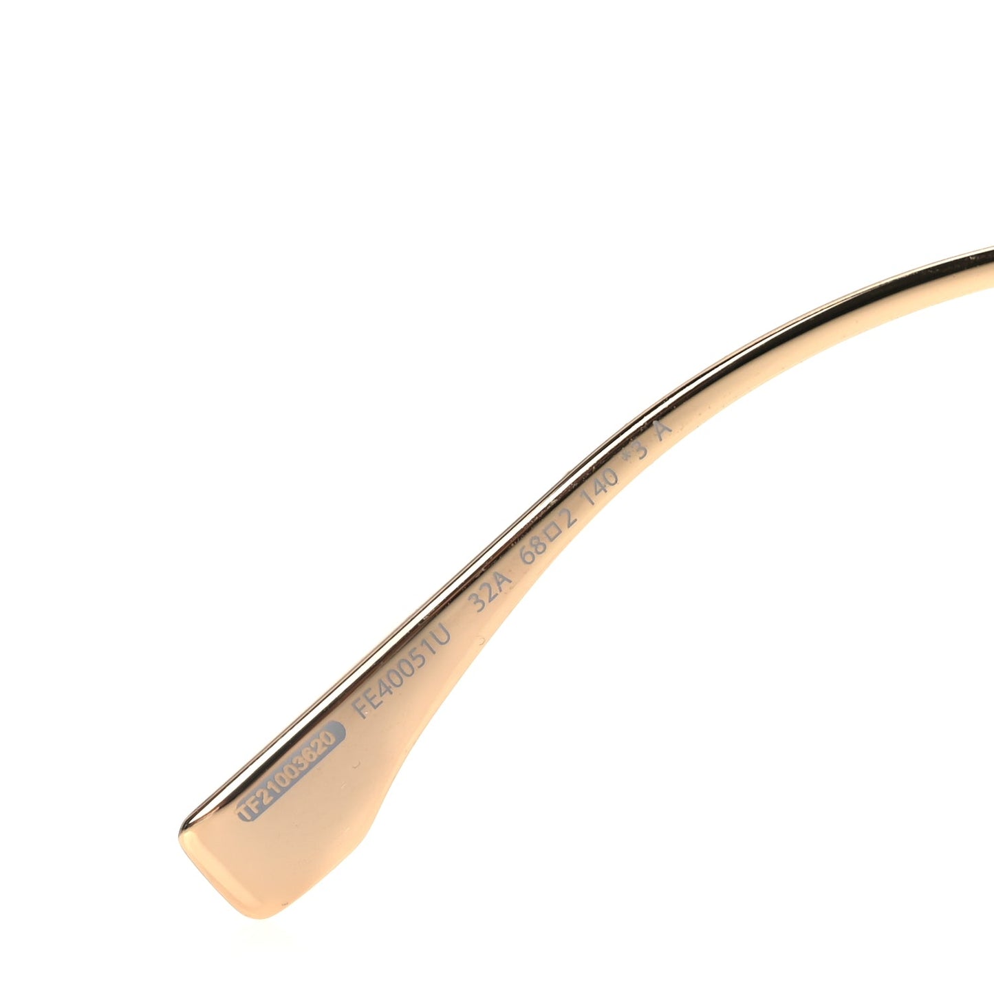 Fendi Metal Disco Geometric Sunglasses FE 40051/U Gold