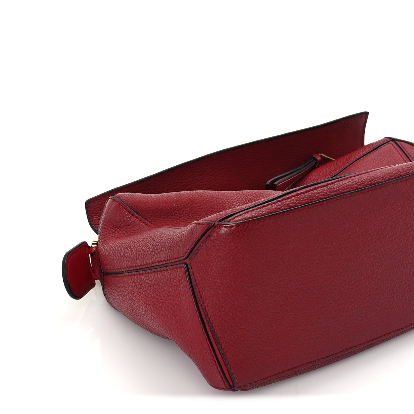 Loewe Calfskin Small Puzzle Bag  Rouge